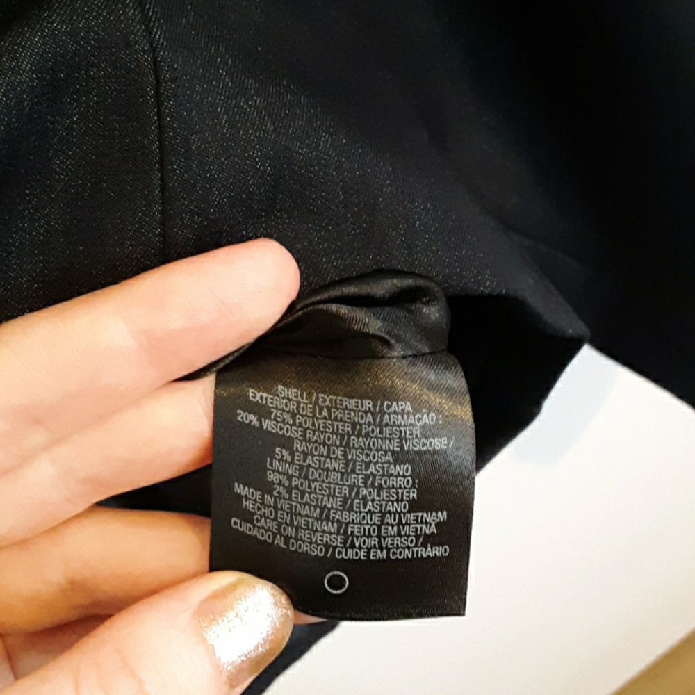 SOLD- NWOT Dark Grey Tahari Zipper Office Blazer - Picture 7 of 7